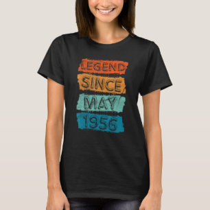 66 Years Old Legend Since May 1956 66th Birthday T-Shirt
