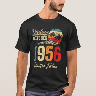 66 Yr Old Vintage October 1956  66th Birthday T-Shirt