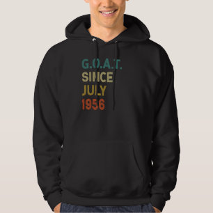 66th Birthday 66 Years Old Goat Since July 1956 Hoodie