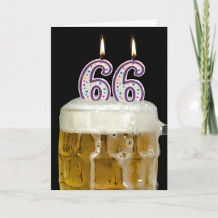 66th Birthday Beer Card