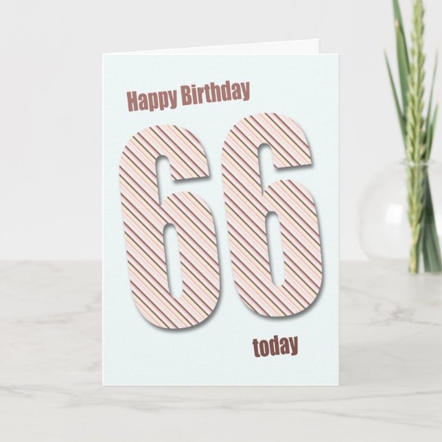66th birthday card (Front)