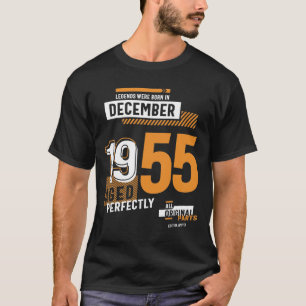 66th Birthday Legends Were Born In December 1955 T-Shirt