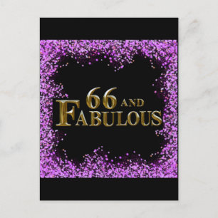 66th Birthday Postcard