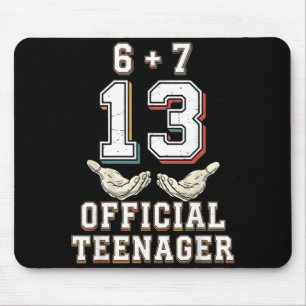 67 13 Year Old Boys Girls nager 13th Birthday Mouse Mat