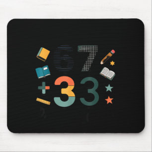 67 33 Days School Cool Graphic Art Mouse Mat