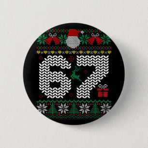 67 6 7 Meme Six Seven Ugly Christmas Gen Z Alpha S Cm Round Badge
