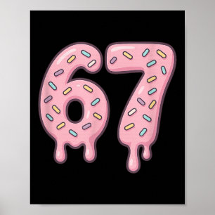 67 Alpha Slang Internet Meme Aura Energy  Poster