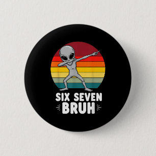 67 Animals Funny 67 Brainrot Youth Kids Alien 67 6 Cm Round Badge