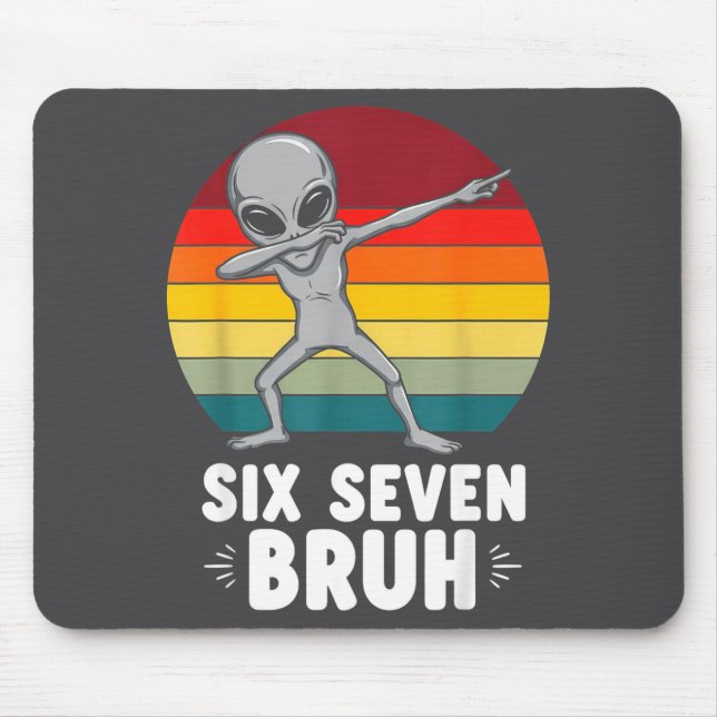 67 Animals Funny 67 Brainrot Youth Kids Alien 67  Mouse Mat (Front)