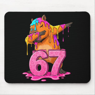 67 Animals Funny 67 Brainrot Youth Kids Capybara 6 Mouse Mat
