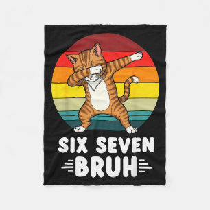 67 Animals Funny 67 Brainrot Youth Kids Cat 67  Fleece Blanket