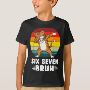67 Animals Funny 67 Brainrot Youth Kids Cat 67  T-Shirt