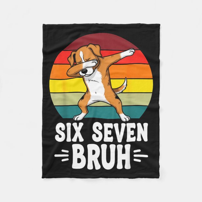 67 Animals Funny 67 Brainrot Youth Kids Dog 67  Fleece Blanket (Front)