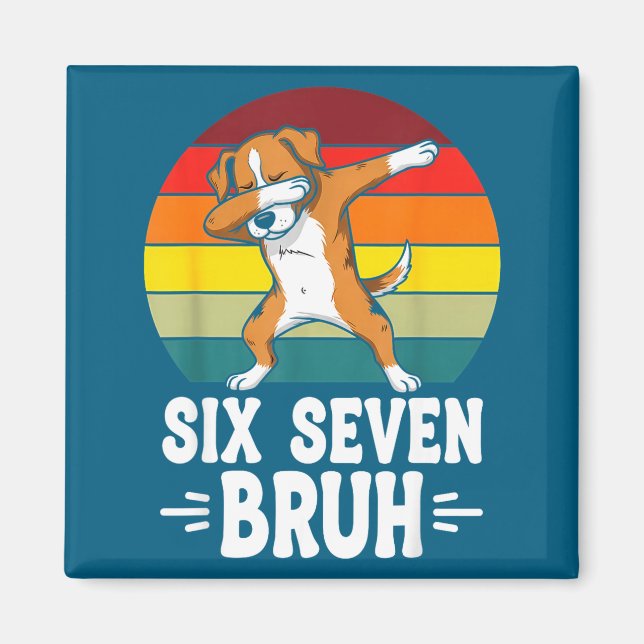 67 Animals Funny 67 Brainrot Youth Kids Dog 67  Magnet (Front)