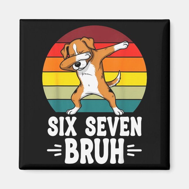 67 Animals Funny 67 Brainrot Youth Kids Dog 67  Magnet (Front)