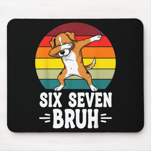 67 Animals Funny 67 Brainrot Youth Kids Dog 67  Mouse Mat (Front)