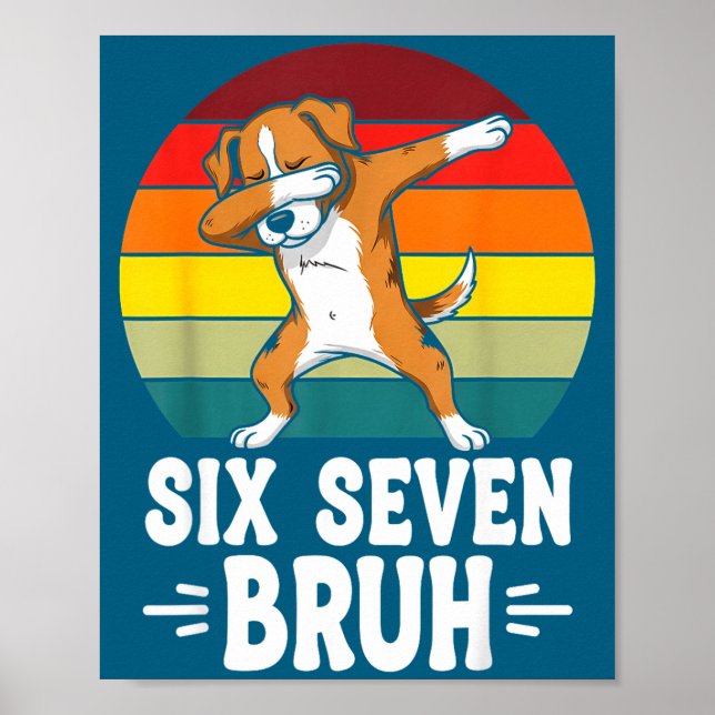 67 Animals Funny 67 Brainrot Youth Kids Dog 67  Poster (Front)