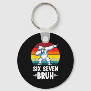 67 Animals Funny 67 Brainrot Youth Kids Yeti 67  Key Ring