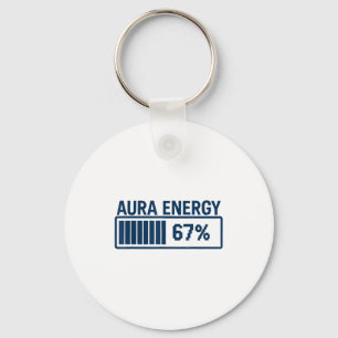 67 Aura At Six Seven Funny Meme Gen Alpha Slang  Key Ring