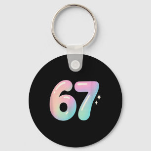 67 Aura Energy Alpha Slang Internet Meme Key Ring