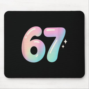 67 Aura Energy Alpha Slang Internet Meme Mouse Mat