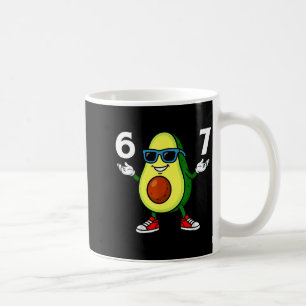 67 Avocado 6 7 Funny Cool Six Seven Meme Cartoon B Coffee Mug