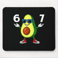 67 Avocado 6 7 Funny Cool Six Seven Meme Cartoon B