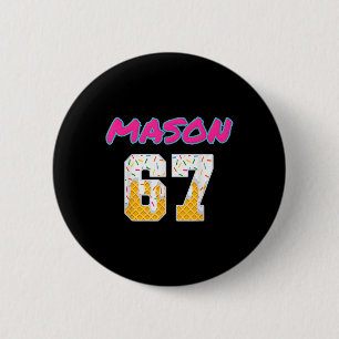 67 Baseball Meme Slang Viral Trend  6 Cm Round Badge