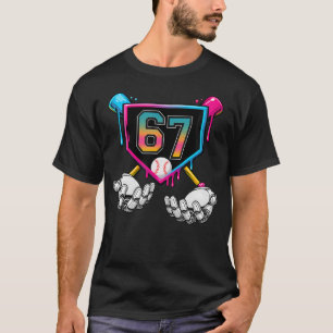67 Baseball Robot Hands Meme T-Shirt