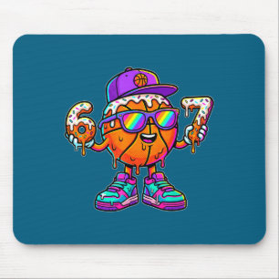 67 Basketball Drip Six Seven Funny Meme Gen Alpha  Mouse Mat