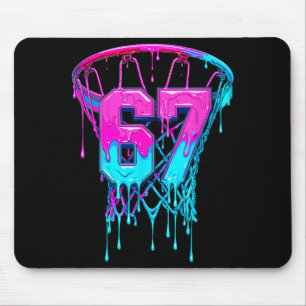 67 Basketball Drip Six Seven Funny  Mouse Mat
