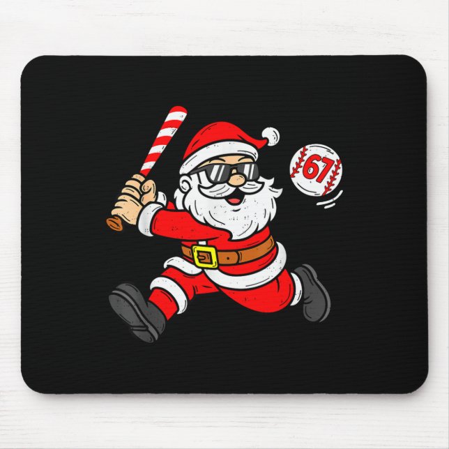 67 Basketball Santa Six Seven Meme Christmas Srt M Mouse Mat (Front)