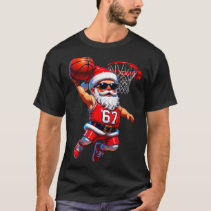67 Basketball Santa Six Seven Meme Christmas Srt M T-Shirt