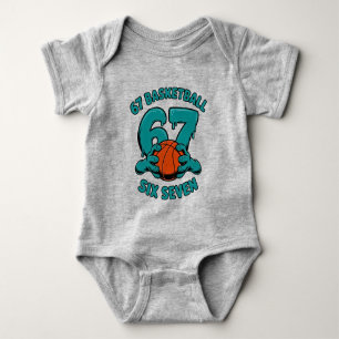 67 Basketball Six Seven Sports Meme Baby Bodysuit