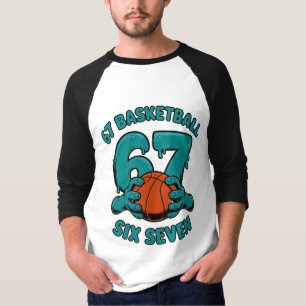 67 Basketball Six Seven Sports Meme T-Shirt