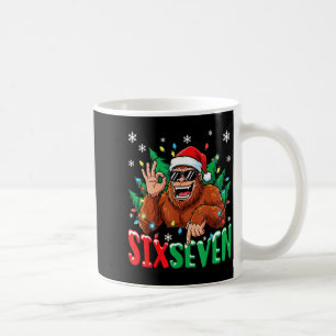 67 Bigfoot Six Seven Hands Christmas Holiday Boys  Coffee Mug