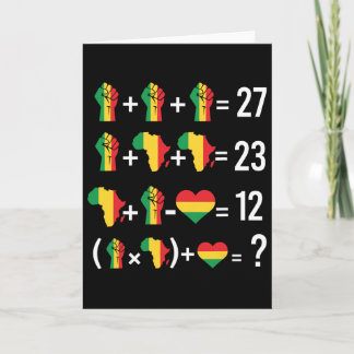 67 Black History Month Maps Hands Math Equation Te Card