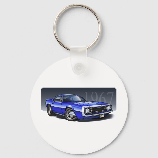 67_Blue_W.png Key Ring (Front)