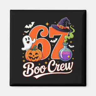 67 boo crew funny halloween ghost witch pumpkin magnet