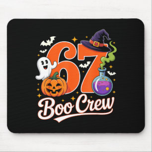 67 boo crew funny halloween ghost witch pumpkin mouse mat