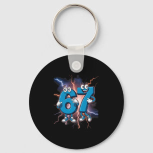 67 Brainrot Italian Meme Funny 67 Kids Costume Six Key Ring