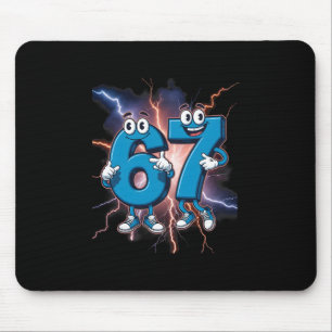 67 Brainrot Italian Meme Funny 67 Kids Costume Six Mouse Mat