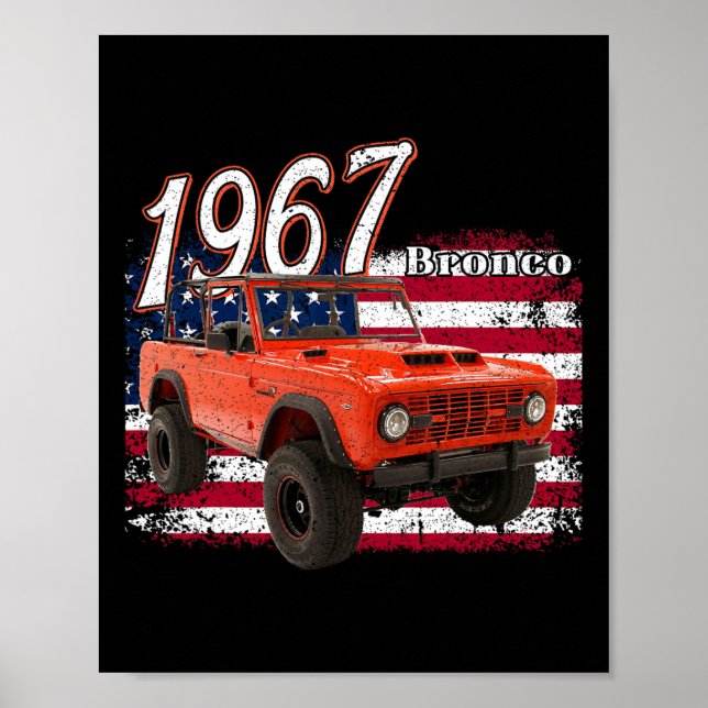 67 Bronco Suv Car  Poster (Front)