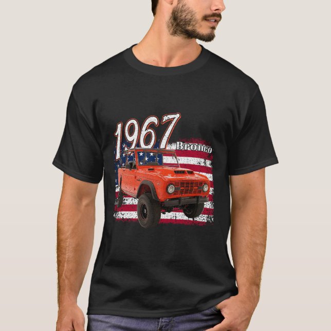 67 Bronco Suv Car  T-Shirt (Front)