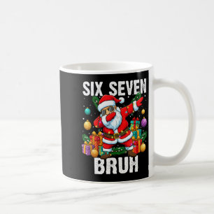 67 Bruh Christmas Cool Dabbing Santa Six Seven Mem Coffee Mug