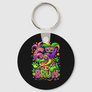 67 Bruh Crocodile Mexico Mardi Gras Holiday Key Ring