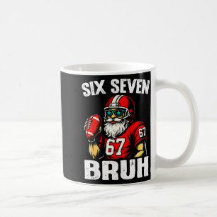 67 Bruh Meme Christmas Football Santa Six Seven Coffee Mug