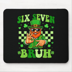 67 Bruh St Patricks Day Leprechaun Six Seven Meme  Mouse Mat