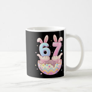 67 bunny egg for kids girl boy women youth teen coffee mug