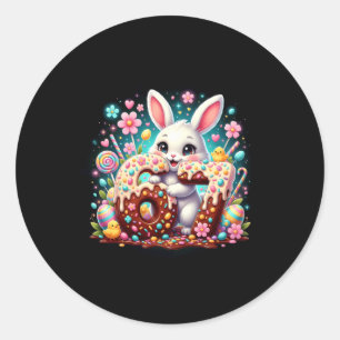 67 Bunny Six Seven 6 7 Easter Day Kids Classic Round Sticker